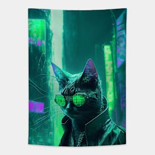 🐈 kitty from the matrix Tapestry