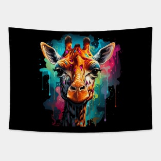 Giraffe Rainbow Tapestry