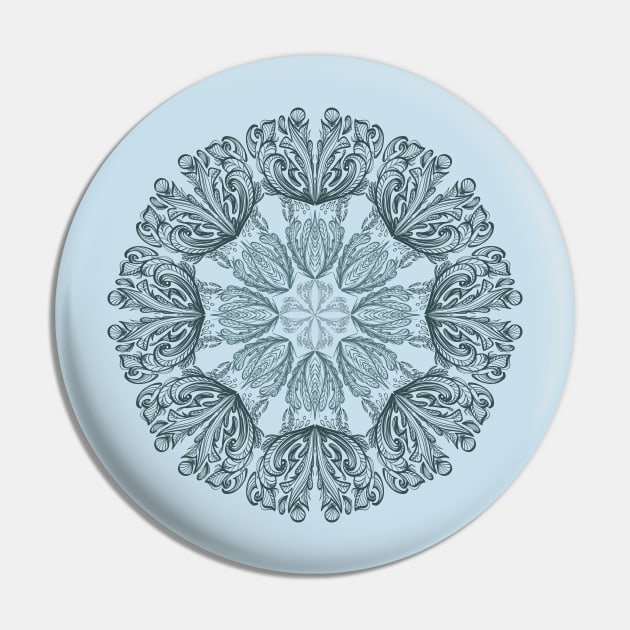 Foliage Mandala Pin by MareveDesign