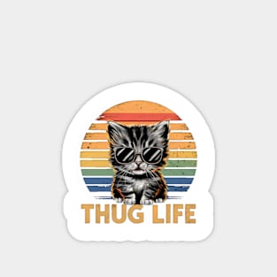 "Sunset Kitty: THUG LIFEStyle" - Cat, Rapper, Gangster Magnet