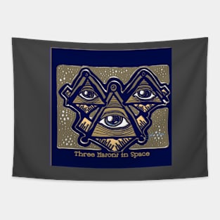 Three Masons in Space Tapestry