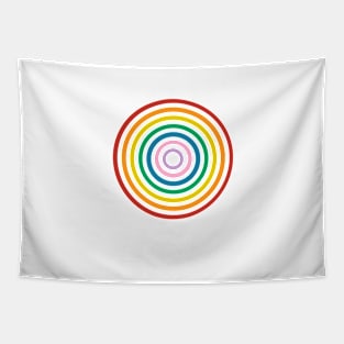 Rainbow Target Tapestry