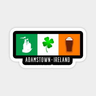 Adamstown Ireland, Gaelic - Irish Flag Magnet