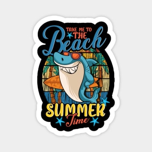 Shark Hawaiian Aloha Take Me To The Beach Summer Time Magnet