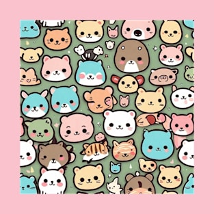 Cute kittens cute cats cute pattern T-Shirt