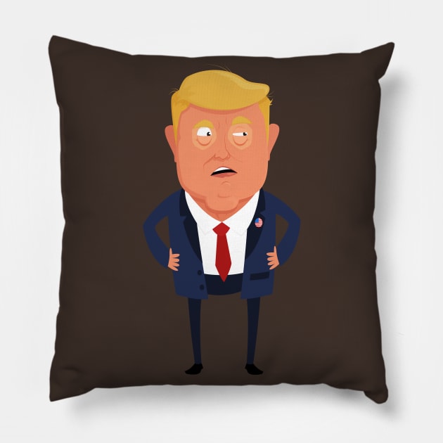 Donald Trump Pillow by Mako Design 