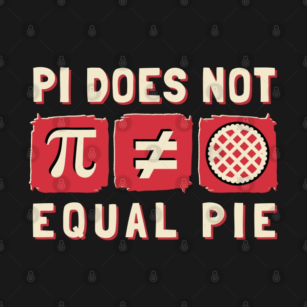 Pi Does Not Equal Pie by Kenny The Bartender's Tee Emporium