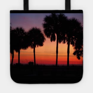 Palm Trees at Sunrise Tote