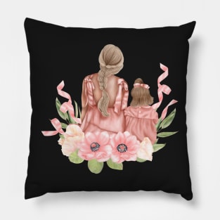 mother and daughter Pillow