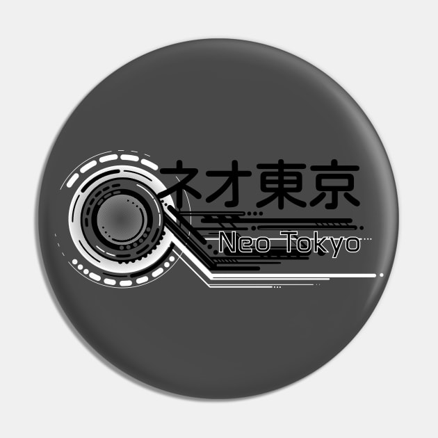 Neo Tokyo Logo Design Pin by KL Chocmocc