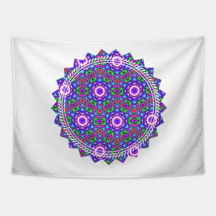 Purple Watercolor Mandala Pattern Tapestry