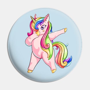 Dabbing unicorn Pin