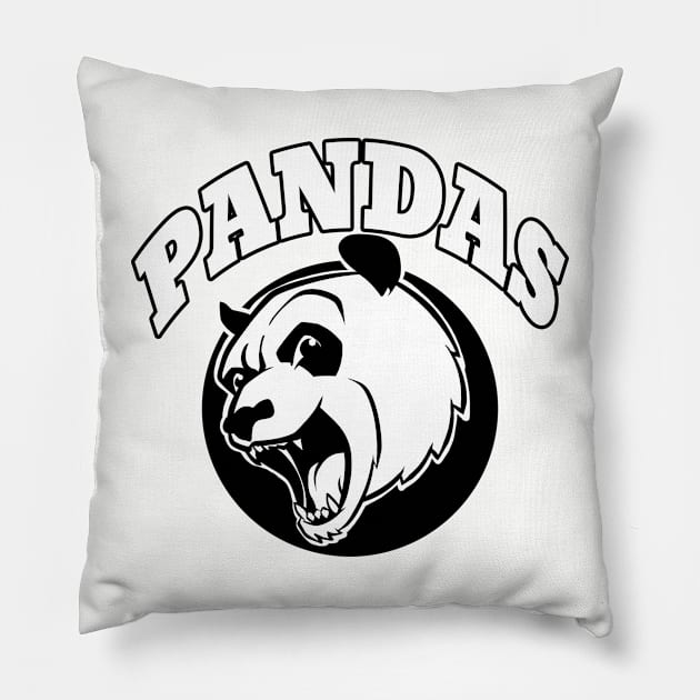Pandas mascot Pillow by Generic Mascots