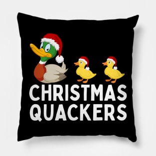 Christmas Quackers Cute Matching Family Christmas Pillow