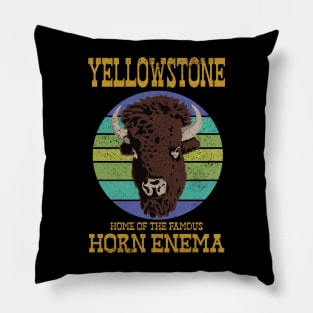 Yellowstone Bison Horn Enema Pillow