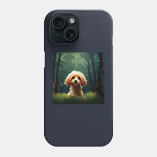 Cocker Spaniel puppy dog in the woods Phone Case