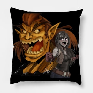 Demon And the Fighter Pillow