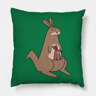 Mama and Baby Kangaroo Pillow