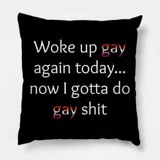 Gay Shit Pillow