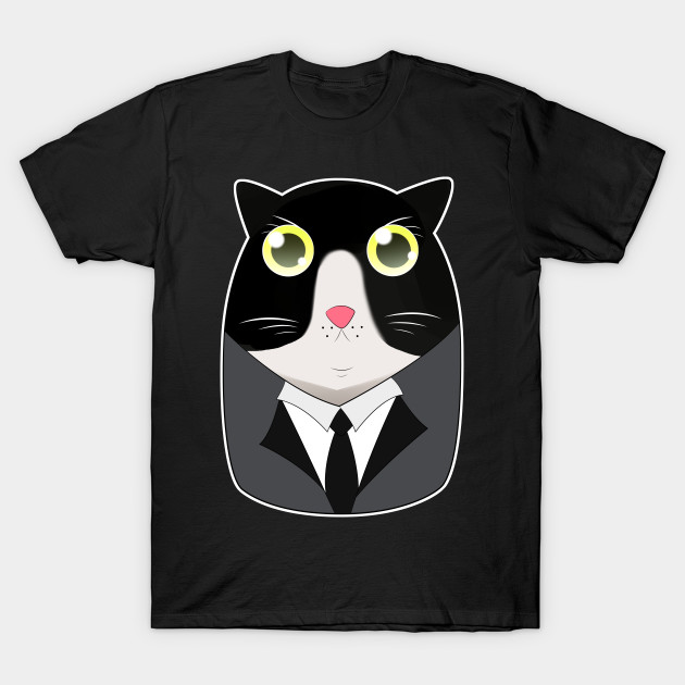 A Cat Born With Tuxedo Suit Cat T Shirt Teepublic