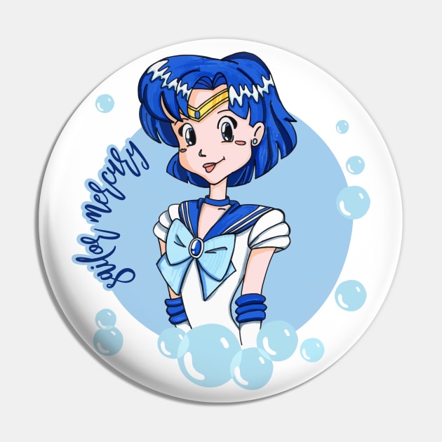 Sailor mercury Pin by Guarda Chuva