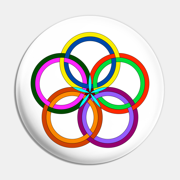 Multicolored circles Pin by Mardi 