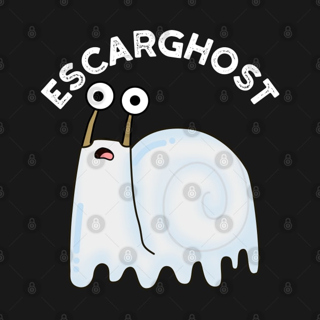 Escarghost Funny French Ghost Snail Pun by punnybone