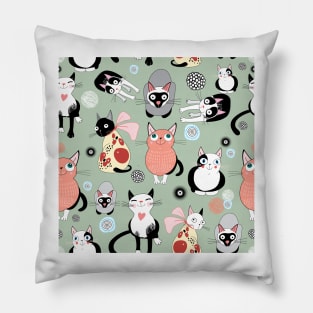 Cat Parade Pillow