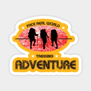 Trekking and Hiking Fun Adventure world Magnet