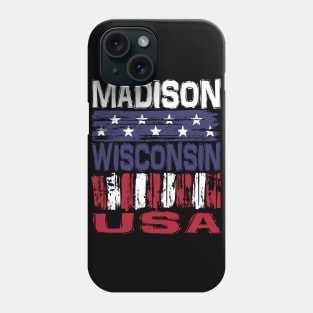 Madison Wisconsin USA T-Shirt Phone Case
