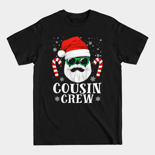 Discover Funny Cousin Crew Santa Beard Christmas Family Matching - Christmas Family Matching - T-Shirt