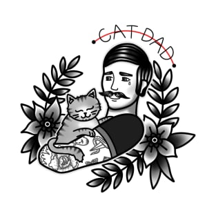 Tattooed ‘Cat Dad’ T-Shirt