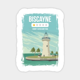 Biscayne Funny One Star Review National Park Travel Poster Florida Magnet