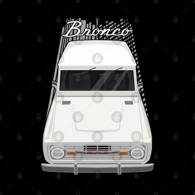 Ford Bronco 1st gen - White by V8social