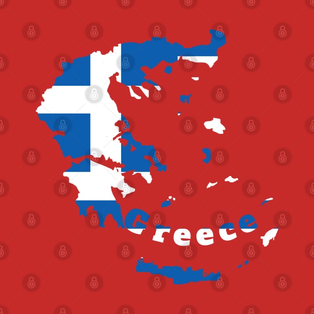 Greece flag map, Greek by maro_00