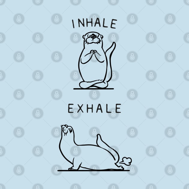 Inhale Exhale Otter by huebucket
