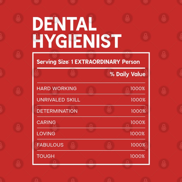 Dental Hygienist - Nutrition Facts Design by best-vibes-only