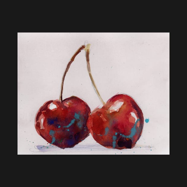 Cherries with a Splash by dfrdesign