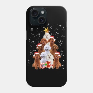 Poodle Dogs Tree Christmas Sweater Xmas Phone Case