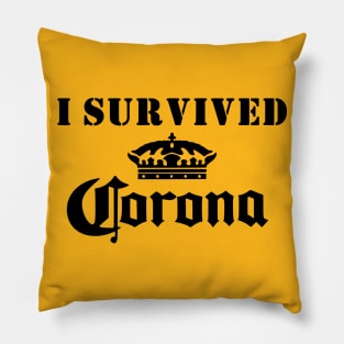 I Survived Corona Virus Pillow