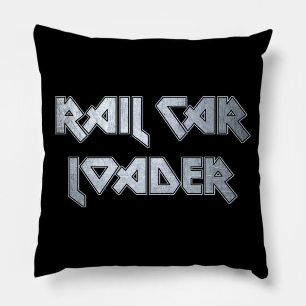 Rail Car Loader Pillow by Erena Samohai