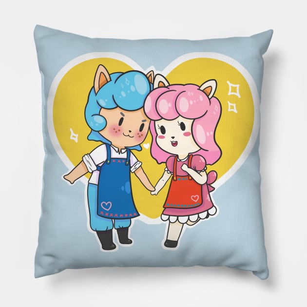 Alpaca Love Pillow by ClausDraws