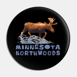 Minnesota Northwoods Outdoors Resort Vacation Moose Pin