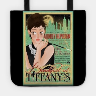 Audrey Hepburn Holly Golightly BREAKFAST AT TIFFANYS Tote Bag