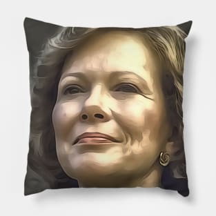 Portrait of First Lady Rosalynn Carter Pillow