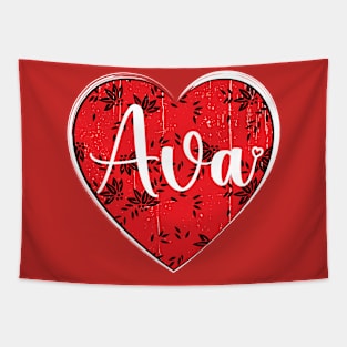 I Love Ava First Name I Heart Ava Tapestry