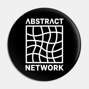 ABSTRACT NETWORK - minimalist art Pin