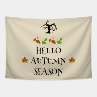 Hello Autumn Season Tapestry