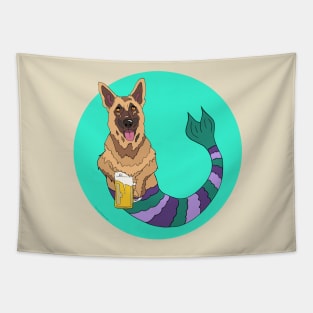 Oswald the German Shepherd Mermutt Tapestry