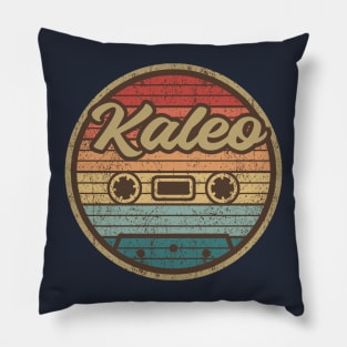 Kaleo Retro Cassette Circle Pillow